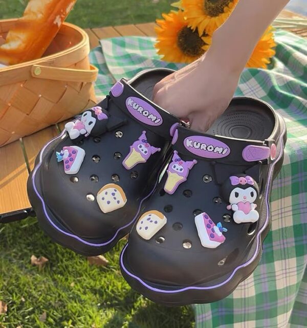 Anime Clogs Garden Shoes Non-Slip Breathable Slides Slippers Water Shoes Sandals Kawaii Beach Slipper Adult Lightweight Slip-On Shower Shoes(3 sizes) - Image 3