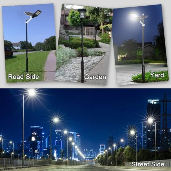 2000W Solar Street Light and 16FT Street Light Pole - Image 9