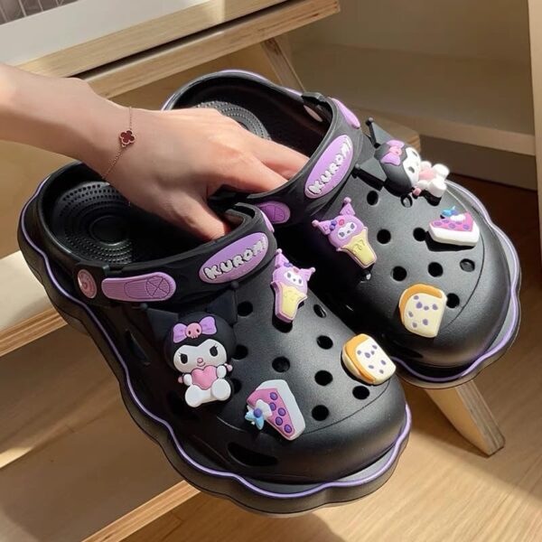 Anime Clogs Garden Shoes Non-Slip Breathable Slides Slippers Water Shoes Sandals Kawaii Beach Slipper Adult Lightweight Slip-On Shower Shoes(3 sizes) - Image 5